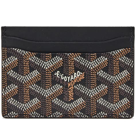 mens black goyard card wallet|Goyard 233 bag price 2022.